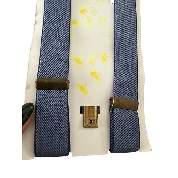 OSH KOSH Boys Chambray Blue Suspenders One Size NEW - Picture 2 of 8